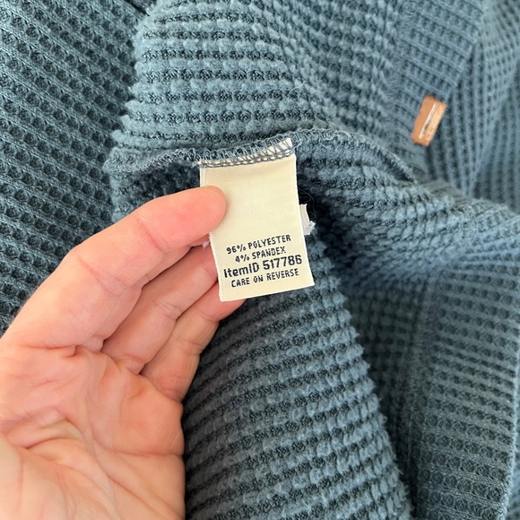 L.L. Bean Waffle Knit Cowl Neck - Picture 8 of 10